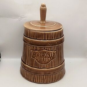 Vintage Mccoy Butter Churn Cookie Jar